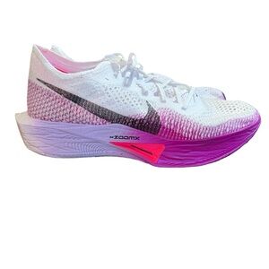 Nike ZoomX VaporFly Next% 3 White Vivid Purple - Size 11